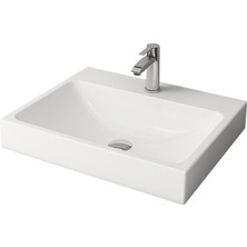 Bocchi Scala Tezgah Üstü Lavabo 60 cm Parlak Beyaz 1077-001-0126