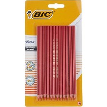 EKS Ticaret Bic Evolution Kırmızı Kopya Kalemi, 12'li Blister