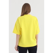 Origami Kısa Kollu Cep Işlemeli Sweatshirt