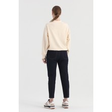 Origami Önü Taş Işlemeli Sweatshirt