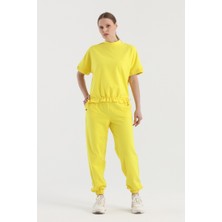 Origami Önü Büzgülü Kolu Lastikli Sweatshirt