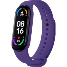 Hoffice Xiaomi Mi Band 5 ve Mi Band 6 Uyumlu Yüksek Kalite Silikon Kordon