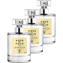 Aqua Di Polo 1987 STCC000201 La Rocca Edp 50 ml x 3 Set Kadın Parfüm