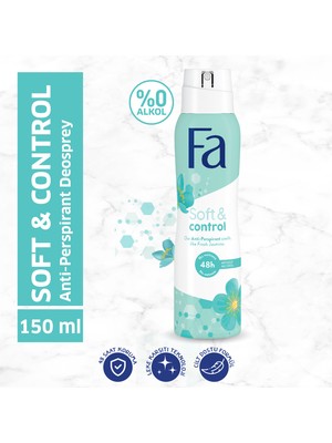 Fa Soft & Control Kadın Yasemin Kokulu Deosprey 150 Ml