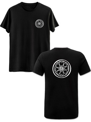 Avatar The Last Airbender Ön Arka Baskılı Siyah Tshirt