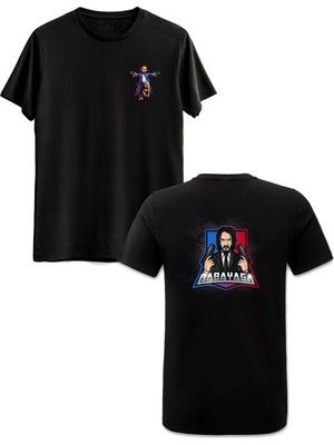 Jhon Wick Ön Arka Baskılı Siyah Tshirt