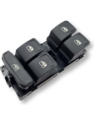 Mcar Seat Leon Mk3 2013-2020 Ön Sol Cam Düğme Tuş Takımı Dörtlü (Kırmızı Aydınlatma) 5G0959857F