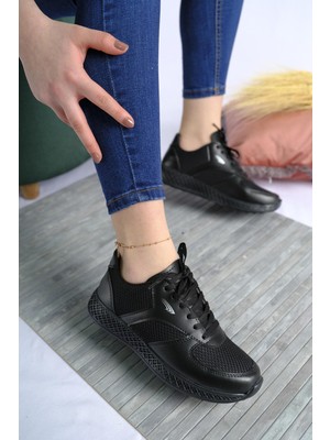 Oksit Monica Kalın Taban Fileli Kadın Sneaker