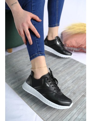 Oksit Monica Kalın Taban Fileli Kadın Sneaker