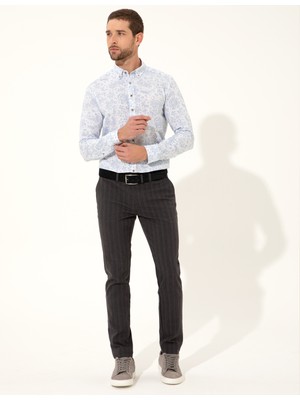 Pierre Cardin Erkek Mavi Slim Fit Gömlek 50249759-VR036