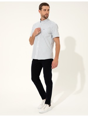 Pierre Cardin Erkek Yeşil Regular Fit Kısakol Gömlek 50249744-VR054