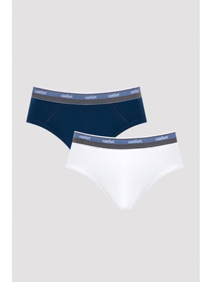 Penti Elastic Band White Navy 2li Slip