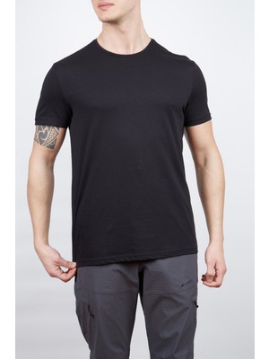 Alpinist Albino Basic T-Shirt Siyah