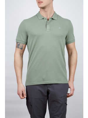 Alpinist Roc Erkek Polo T-Shirt Elma Yeşili