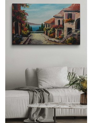 Dünyatablo Deniz Manzaralı Dekoratif  Kanvas Duvar Tablosu