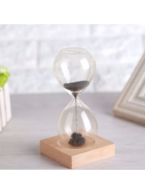 Melek Store Ahşap Ayaklı Manyetik Kum Saati