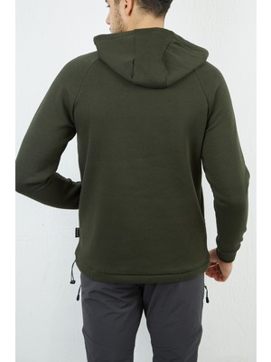 Alpinist Delta Kapşonlu Sweatshirt Haki