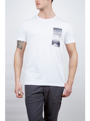 Alpinist Lex Erkek T-Shirt Beyaz