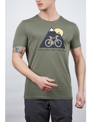 Alpinist Tarius Erkek T-Shirt Açık Haki