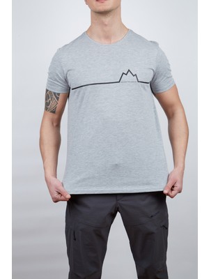 Alpinist Nordic Erkek T-Shirt Gri Melanj