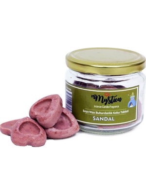 Mystica Soya Wax Buhurdanlık Kokusu Sandal Kalp Modelli