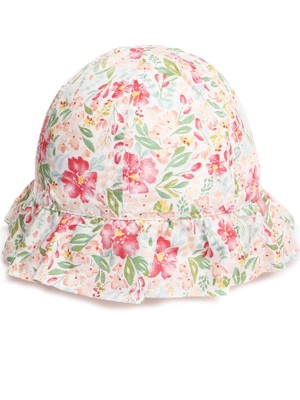 Kitti Yaz Kız Bebek Şapka Çiçekler