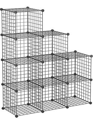 Hodbehod 9 Bölmeli Metal Çok Amaçlı Raf Dolap Organizer