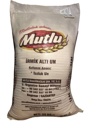 Mutlu Makarna Mutlu Tozluk Irmik Altı Sarı Un 25 kg
