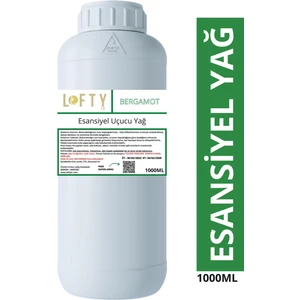 Bergamot Esansiyel Uçucu Yağ, Konsantre Esans, Oda Kokusu 1000 ml