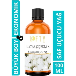 Beyaz Çiçekler Uçucu Yağ Buhurdanlık Esansı Oda Kokusu Uçucu Esansiyel Yağ Buhur Yağı 100ML