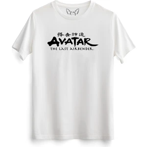 Avatar The Last Airbender Anime Baskılı Beyaz Tshirt