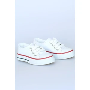 Pembe Potin Convers Keten Çocuk Ayakkabı 10-3232-22ÇCONVERS