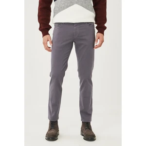 Altınyıldız Classics Erkek Antrasit Slim Fit Dar Kesim Pamuklu Esnek Chino Pantolon