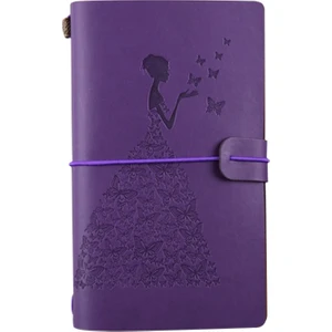 BSD020 Pretty Kelebek Lady Vintage Travellers Dizüstü (Mor) (Yurt Dışından)