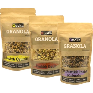 Quoka Granola Karışık 3 x 200 gr