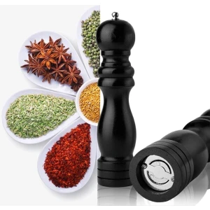 Ahşap Baharat Tuz Öğütücü Değirmen Tuzluk Baharatlık 20 cm