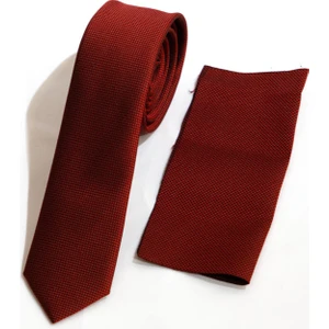 Ars Magic Box Unisex Kendinden Desenli Kravat Mendil Seti