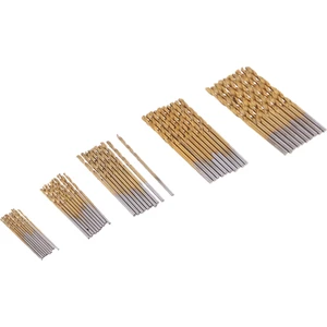 Titanyum Kaplamalı Hss Matkap Uçları Set 50 Parça Plastik Ahşap Metal Kiti 1.0-3.0mm 1.0mm-3.0mm (Yurt Dışından)