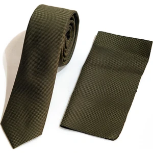 Ars Magic Box Unisex Kendinden Desenli Kravat Mendil Seti