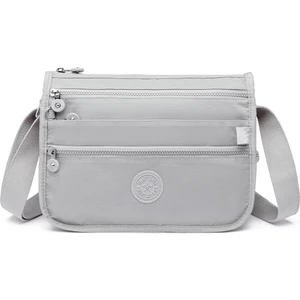 Smart Bags Krinkıl Kumaş Postacı Çantası BC 1128 - Açık Gri