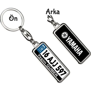 Hediye Zengini Kişiye Özel Yamaha Logo Tema Plaka Anahtarlık