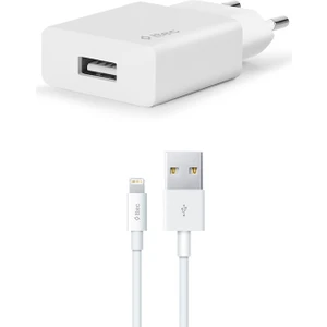 TTEC 2.1A Seyahat Şarj Aleti  + Lightning Kablo