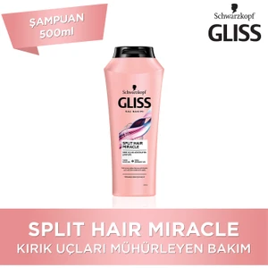 Split Hair Miracle Kırık Uçları Mühürleyen Şampuan - İyonik Kompleks ve Üzüm Çekirdeği Yağı ile 500 ml