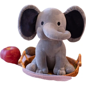Lilac Knot Fil Peluş Oyuncak Bebek Bebek Uyku ile Bebek Fil Yatıştırıcı Yumuşak Yastık Çocuk Doğum Günü Hediyesi Bez Bebek (Yurt Dışından)