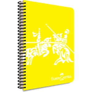 Faber Castell Canlı Renkler1 Spiralli A4(21X29.7CM) Pp(Plastik) Kapak 80 Yaprak Çizgisiz Defter 1 Adet