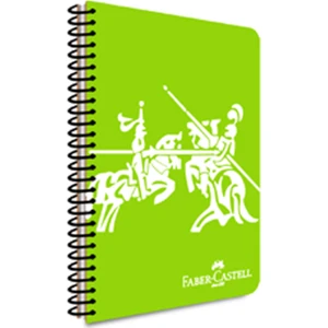 Faber Castell Canlı Renkler1 Spiralli A4(21X29.7CM) Pp(Plastik) Kapak 80 Yaprak Çizgisiz Defter 1 Adet