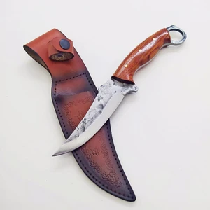 Hakiki Dövme Çelik - El Yapımı Av Bıçağı - Kamp Bıçağı - Bushcraft