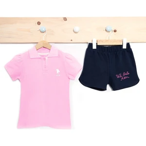 U.S. Polo Assn. 2'li Kız Bebek T-Shirt Takımı USB680