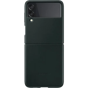 Galaxy Z Flip3 Leather Cover Kılıf - Haki Yeşil