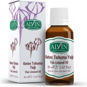 Keten Tohumu Yağı, Soğuk Sıkım, %100 Saf ve Doğal, 20 ml